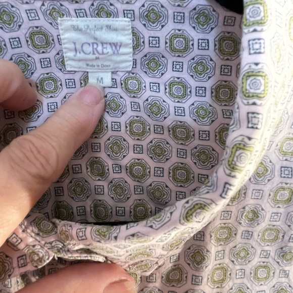 J crew geometric print button down shirt - Picture 3 of 3